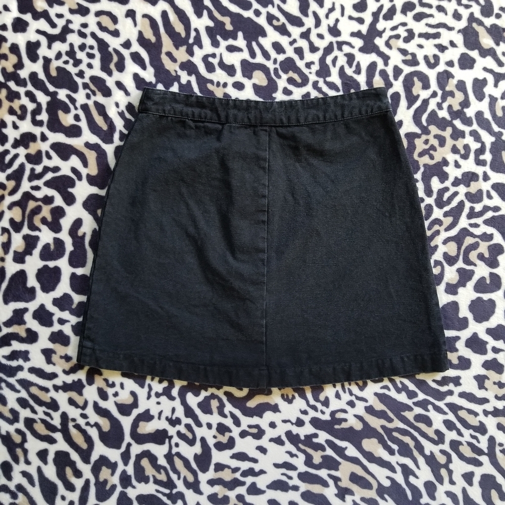 Francesca's Black Jean Skirt - Picture 2 of 9